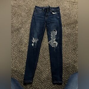 American Eagle ripped skinny jeans